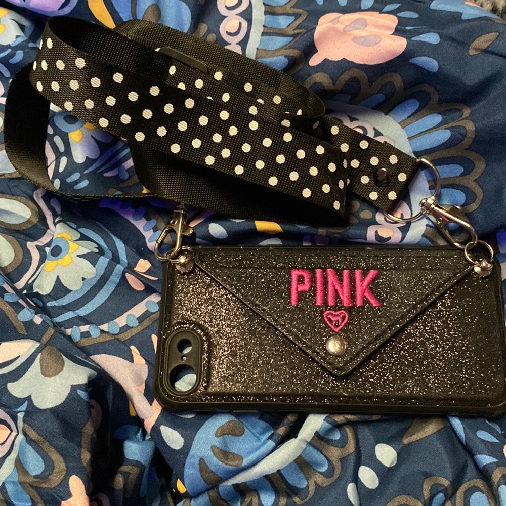Pink Victory’s Secret iPhone 7/8/SE cases.